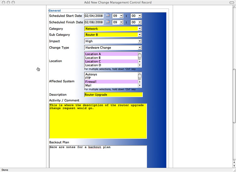 SLAM Change Managment Software - General Information